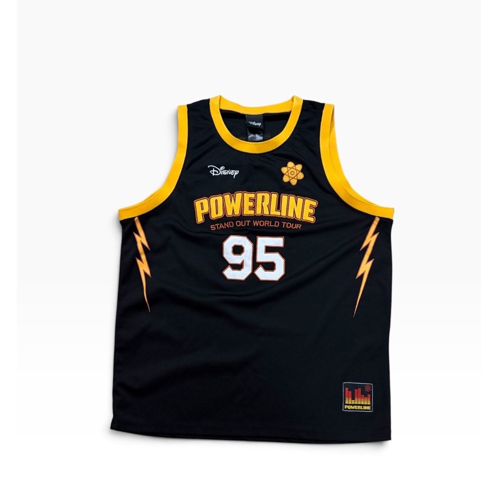 Disney Powerline World Tour BoxLunch Basketball Jersey Size L Goofy Movie